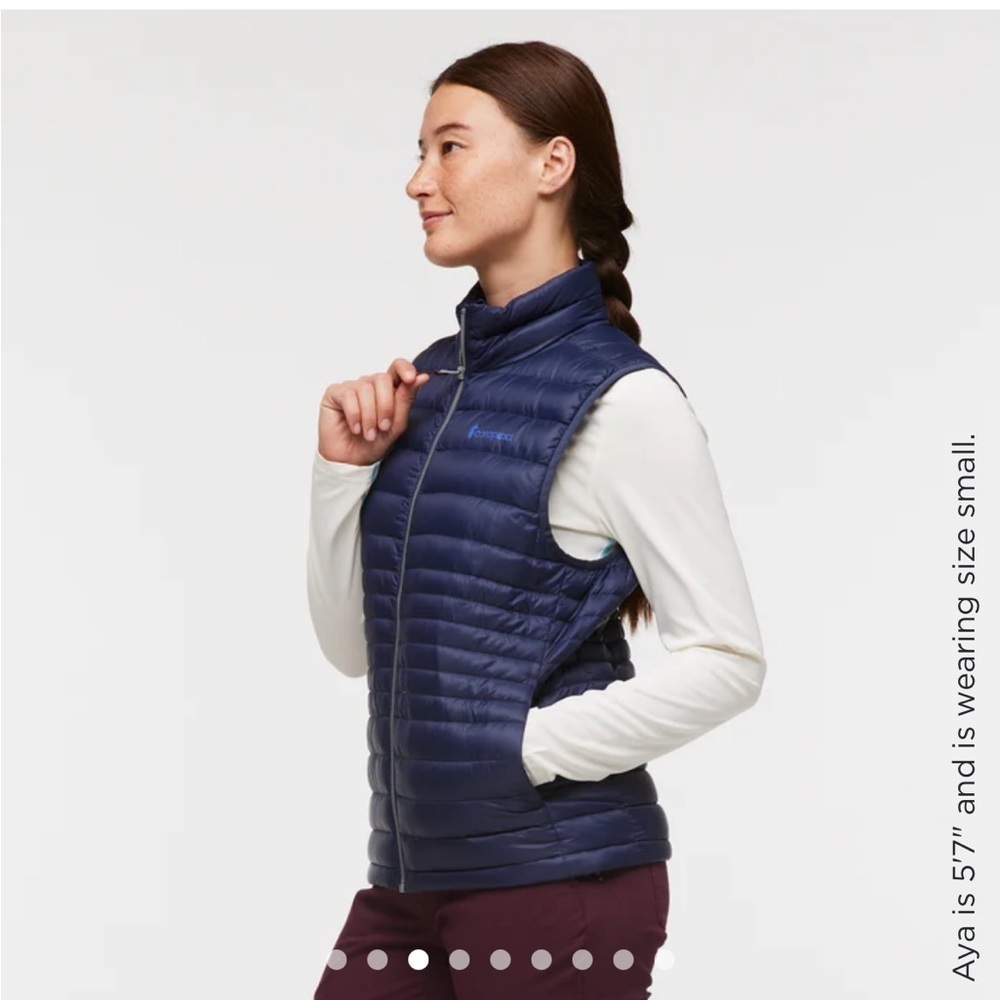 Cotopaxi Women’s XL Fuego Down Insulated Puff Vest Navy Blue Maritime NWT - Picture 9 of 15
